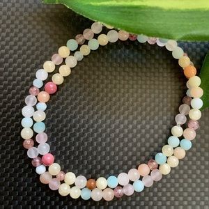 Crystal mini’s - set of 2 gemstone bracelets